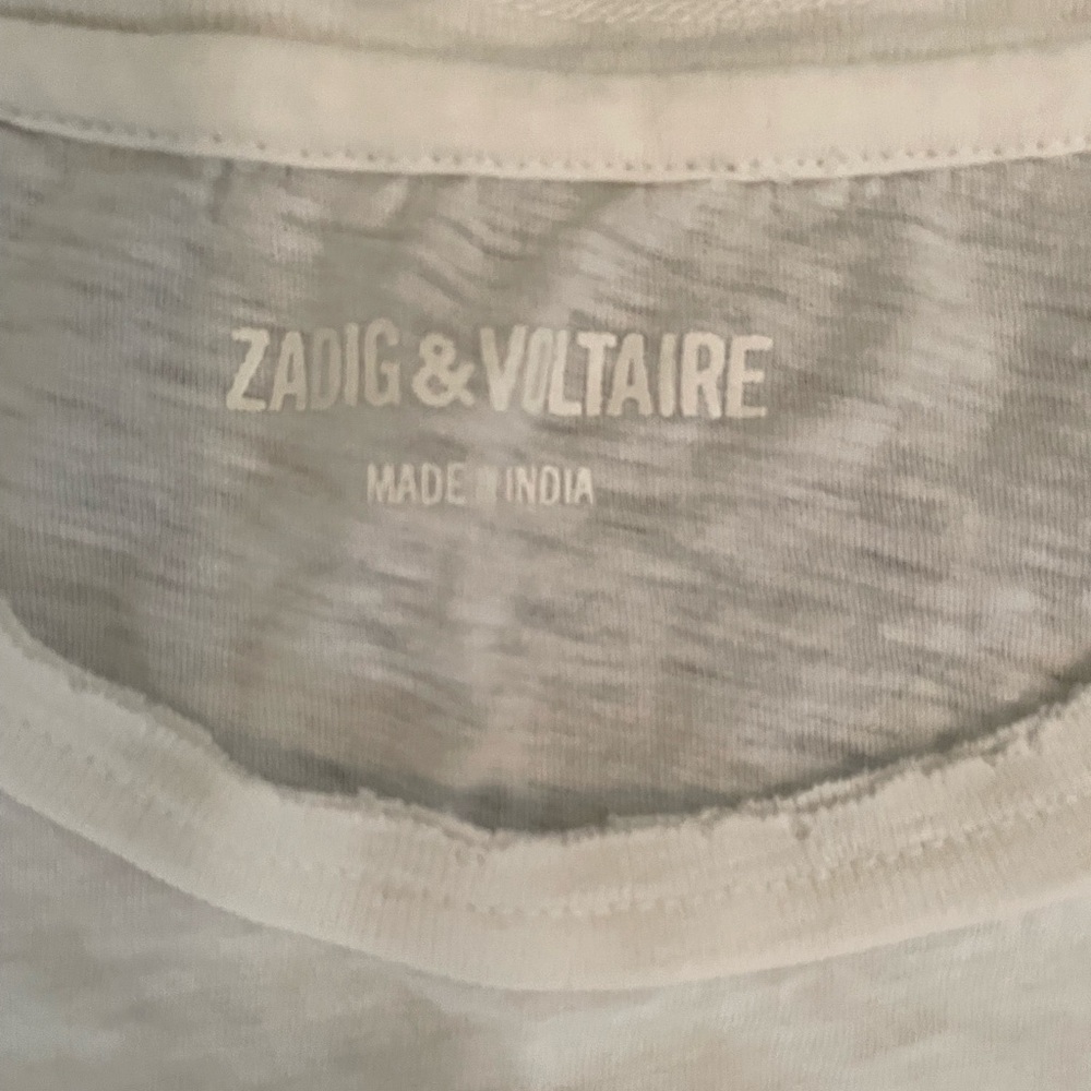 Zadig & Voltaire White Tee with Red Hearts - Picture 5 of 8